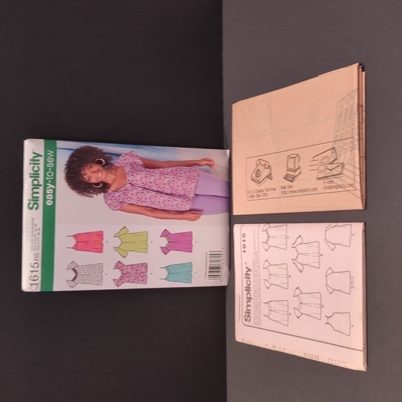 Simplicity Easy to Sew 1615 Uncut Sewing Pattern Women's Sz R5 14,16,18,20,22 - Picture 3 of 3